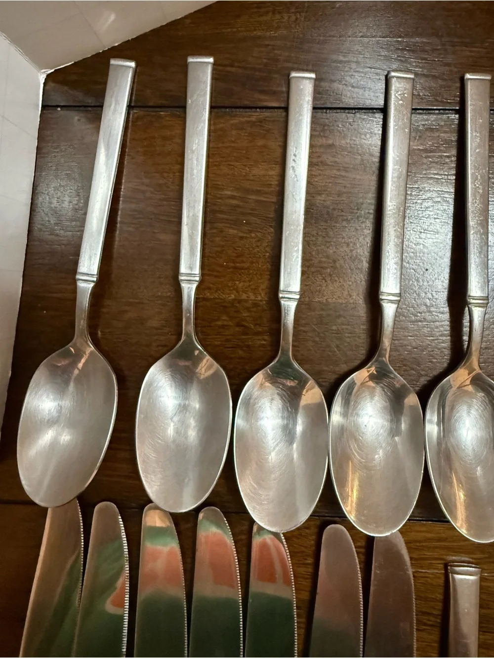 HF SIGNATURE HANFORD FORGE SATIN STAINLESS FLATWARE 29 PIECE SET